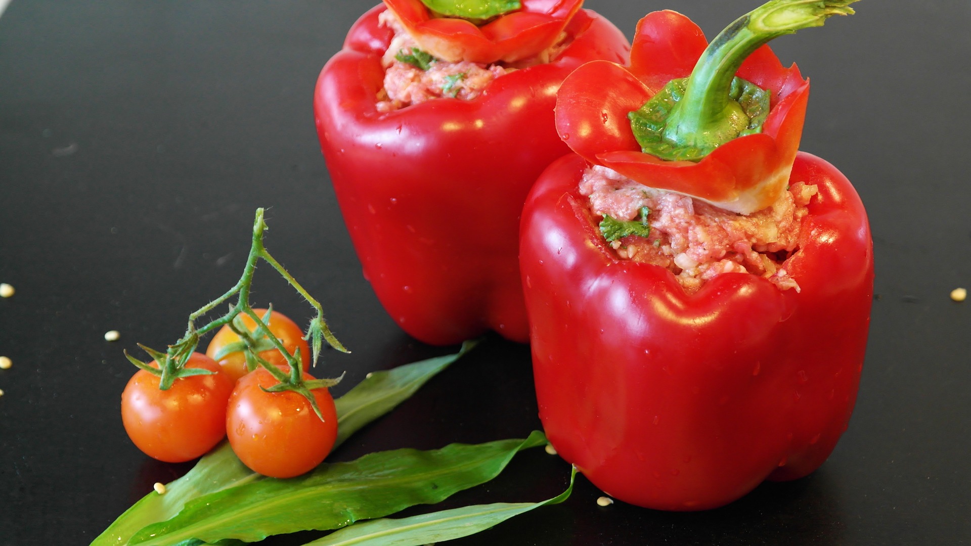 Roma easy stuffed peppers